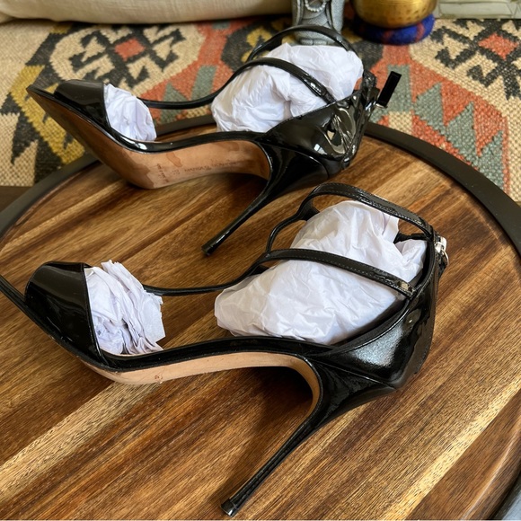 Manolo Blahnik “Cellin” $795 Double T Strap Heels EU38 US8 - Picture 10 of 15